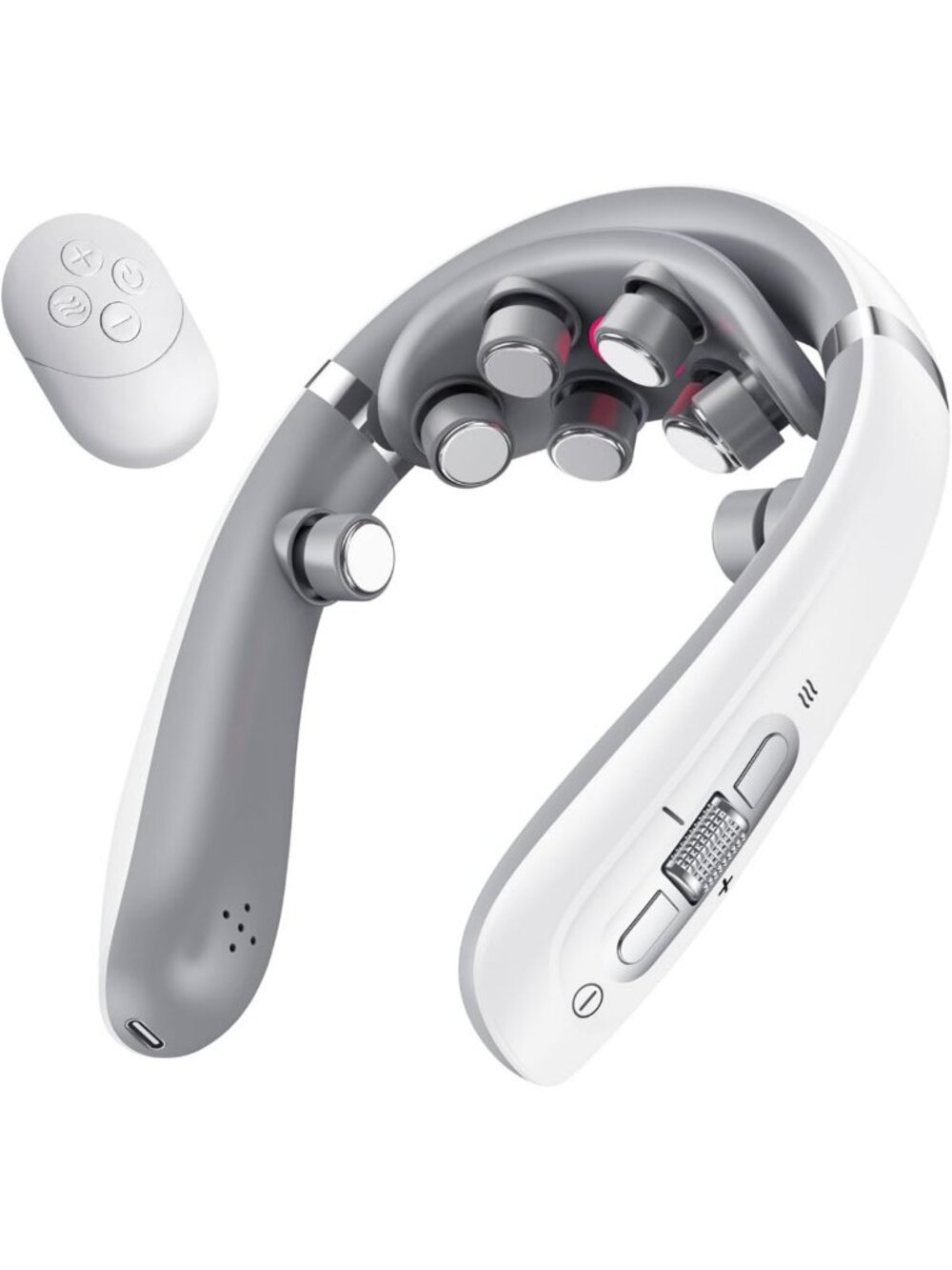 Multi-Head Neck Massager with Heat - Relaxation & Pain Relief for Home Use